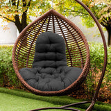 Hanging Egg Chair Thick Cushion Swing Chair Pad, Black