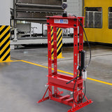 Red 30 Ton Hydraulic Press with Pressure Gauge