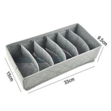 Set of 3 Foldable Clothes Storage Box Drawer Divider Organizer