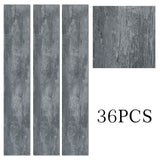 Dark Grey Rustic Style Wood Plank PVC Laminate Flooring, 5 Square