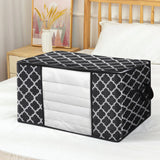 Black Foldable Fabric Clothes Organizer Bag