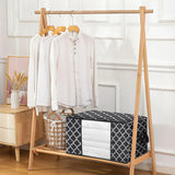 Black Foldable Fabric Clothes Organizer Bag