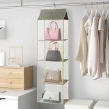 4 Tier Hanging Handbag Purse Storage Organizer