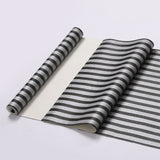 Classic Black and Grey Stripes Prepasted PVC Wallpaper