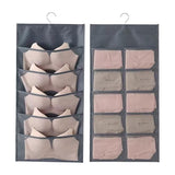 Grey Versatile Double Sided Fabric Hanging Storage Bag