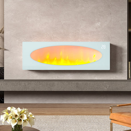 42 Inch Freestanding LED Electric Fireplace 7 Flame Colours with Remote