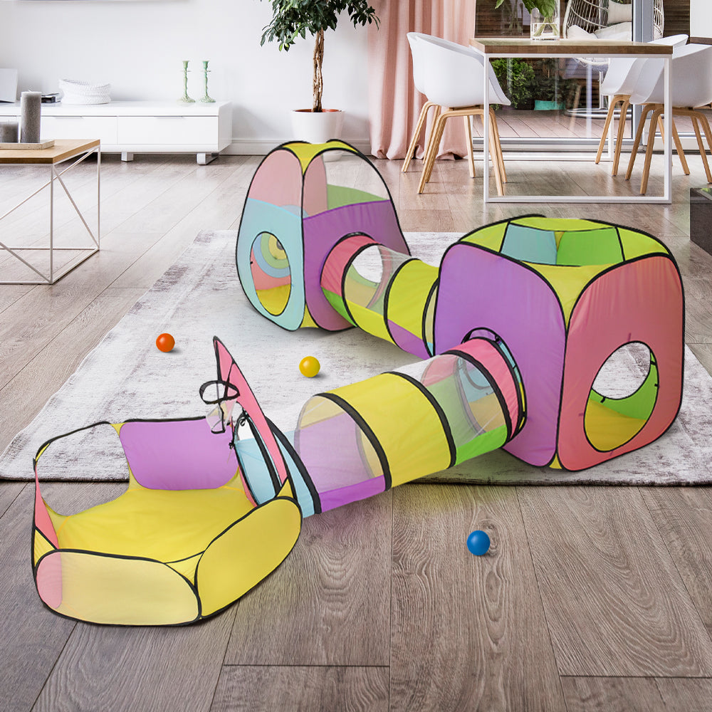 5Pcs Kids Play House with Ball Pit, Tunnel and Play Tent