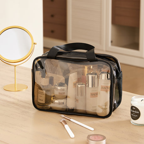 Dry Wet Separation Transparent Travel Makeup Bag