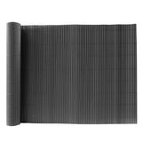 Dark Grey PVC Fence Screen Bamboo Mat Border Panel Garden Wall Privacy Protect 1.5x5M