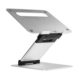 Grey Aluminum Ergonomic Portable Laptop Riser