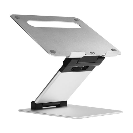 Grey Aluminum Ergonomic Portable Laptop Riser