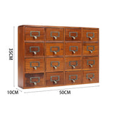 Brown Retro Wooden Drawer Organizer Box