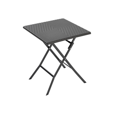 Black Square Folding Outdoor Bistro Table