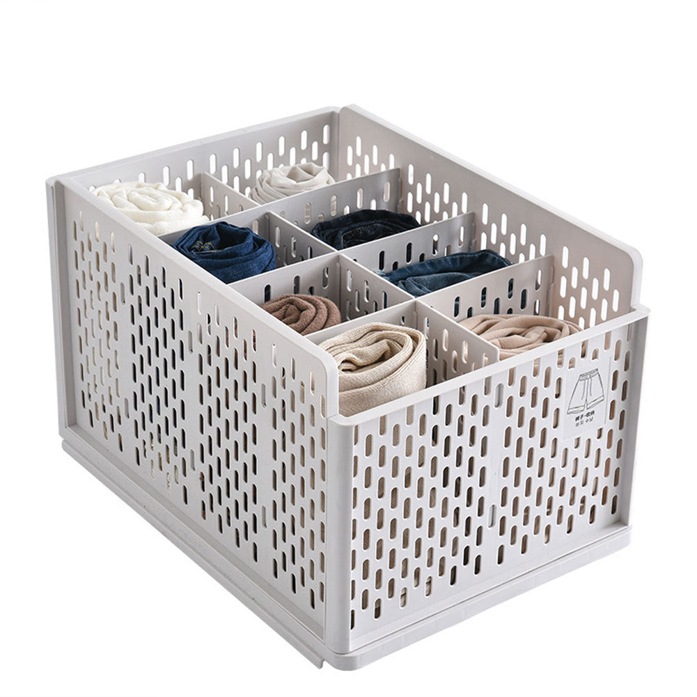 Plastic Multi Compartment Clothes Storage Drawer Organizer