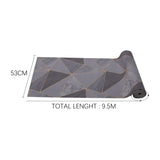 Dark Grey Metallic Geometric Wallpaper Roll