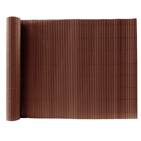 Brown PVC Fence Screen Bamboo Mat Border Panel Garden Wall Privacy Protect 1.2x3M