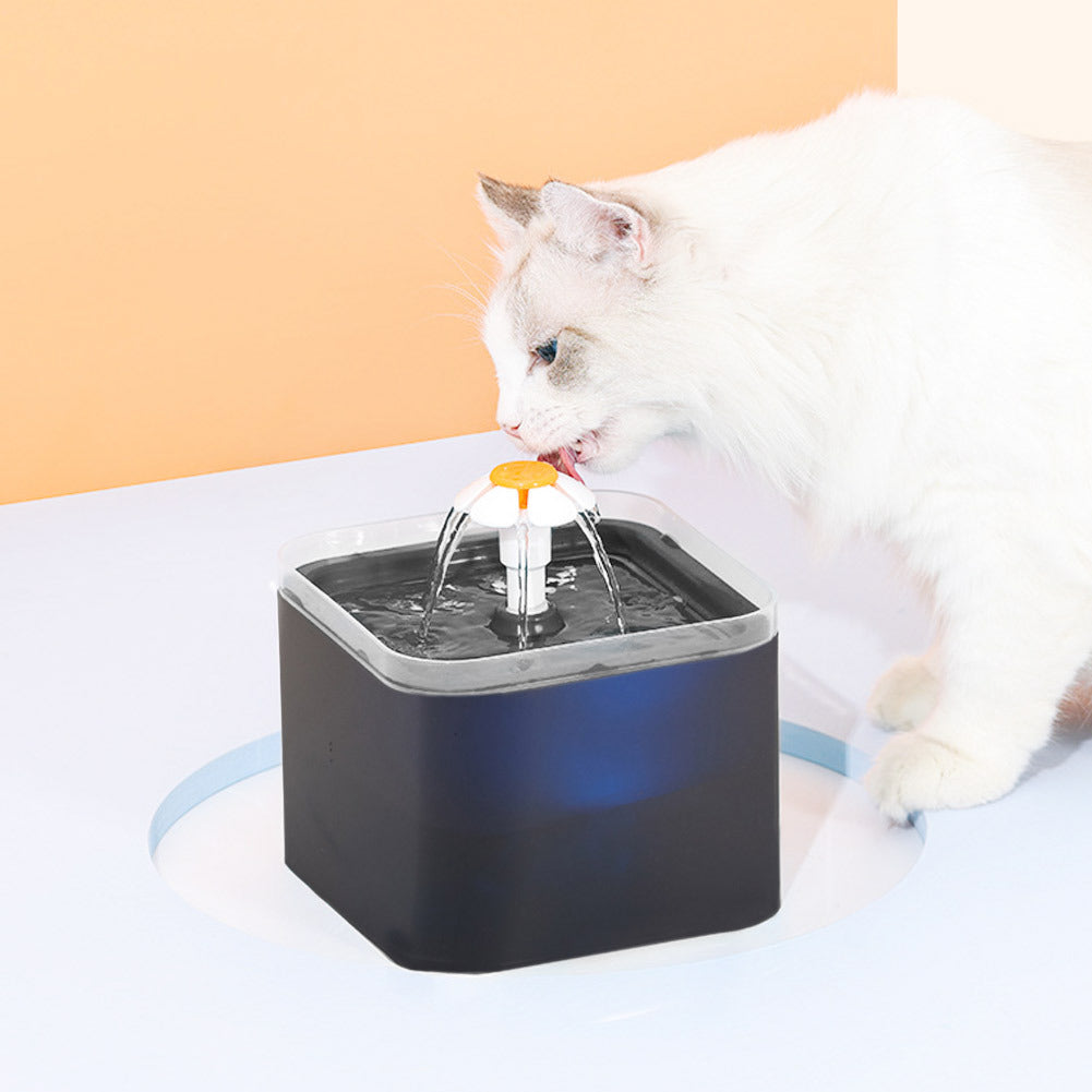 2L Pet Water Fountain with LED Lights