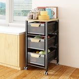 3 Tier Pull Out Storage Rack for Kitchen