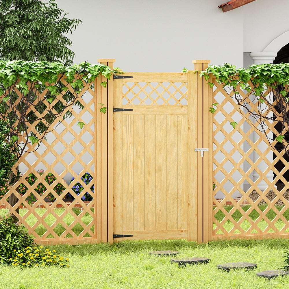 90x180cm Rhombus Garden Wood Fence Gate