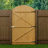 180cm Semi Braced Arch Top Strong Wooden Garden Gate