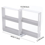 2 Tier Rotating Spice Herb Rack Holder Kitchen Jar Pull-Out Organiser Storage