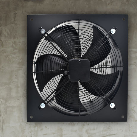 Black 10 inch Ventilation Wall Mounted Exhaust Axial Fan