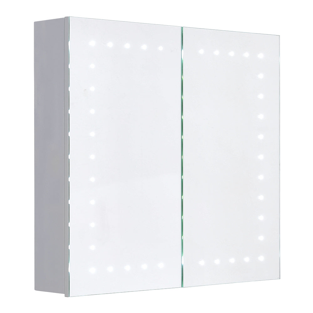 Morden Frameless Mirror Cabinet with LED Lighting White