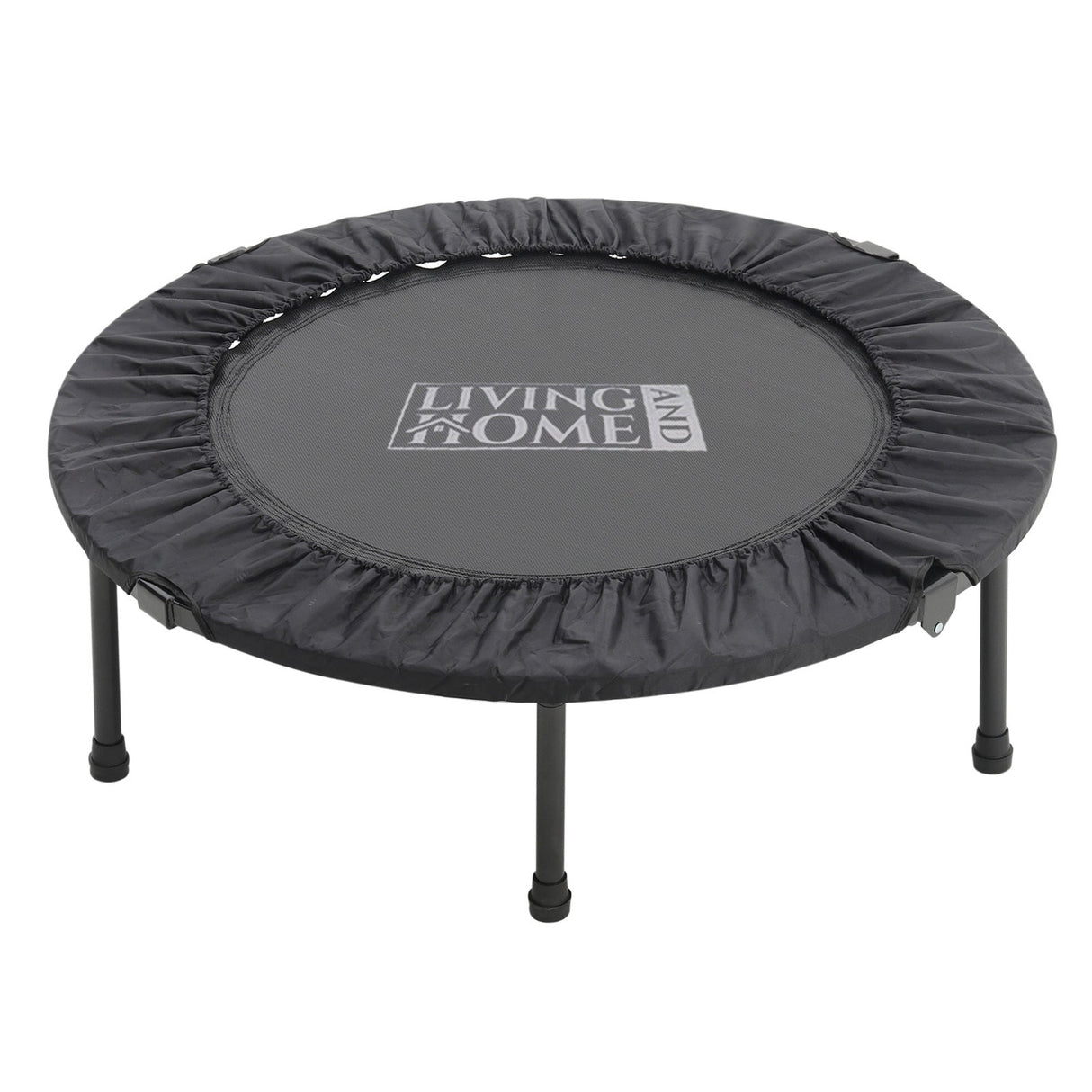 38 Inch Foldable Round Exercise Trampoline Black