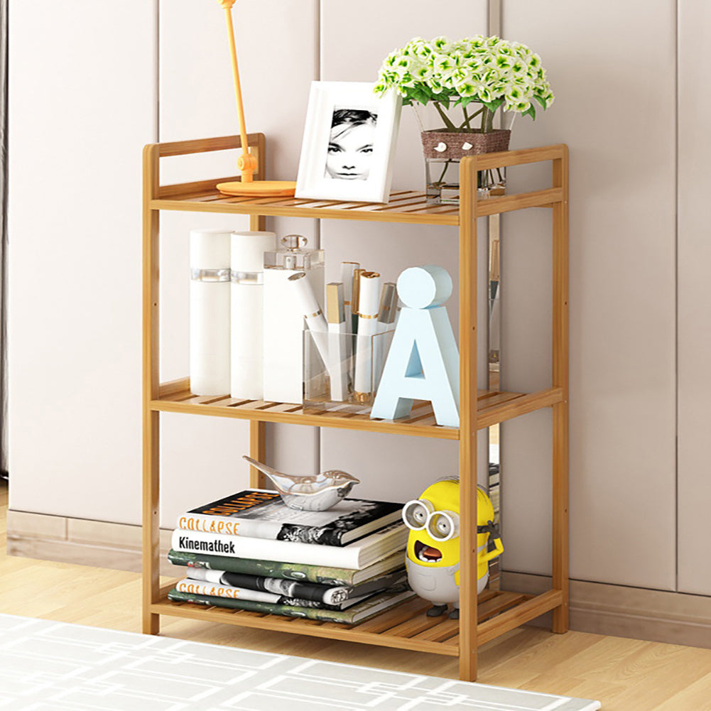 3 Tier Wood Bookcase Display Stand, 71x50x25CM