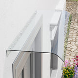 160x40cm Transparent Awning Window Door Canopy