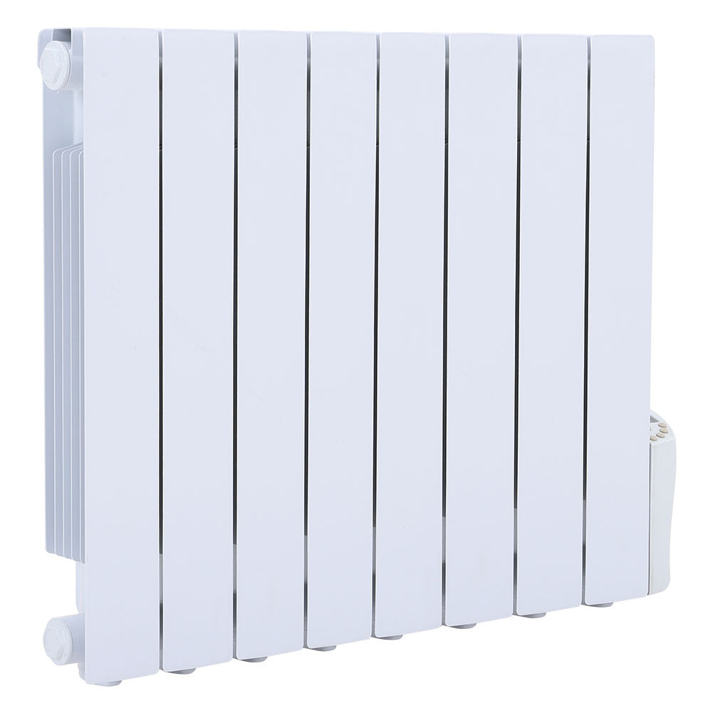 1200W Electric Oil Filled Radiator Heater With LED Screen And Timer, White