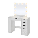 Hollywood Dressing Table with LED Lighted Mirror