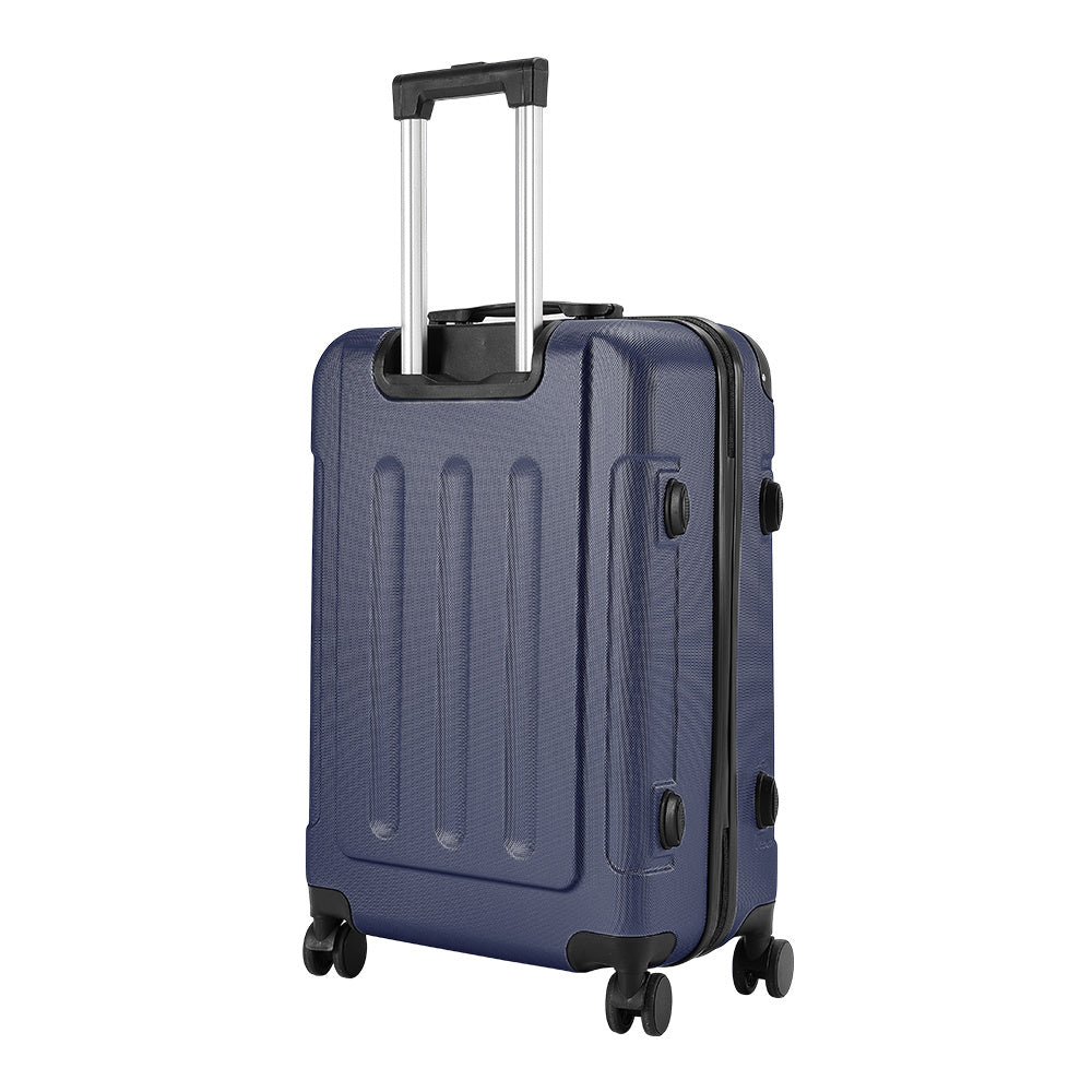 Blue 24 inch Hardside Travel Suitcase with Combination Lock