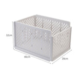 Plastic Stackable Clothes Storage Basket Drawer Organizer