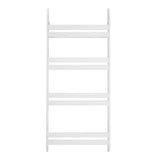 52cm W x 118cm H 4-Tier Wooden Modern Wall-Mounted Shelf