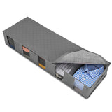 Foldable Under Bed Storage Organizer Clothes Quilt Drawer Storage Box, Grey