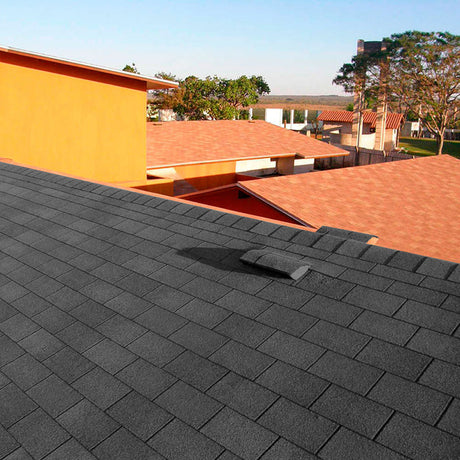 18 Pcs Self Adhesive Asphalt Shingles Bitumen Roofing, Grey