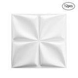 12pcs Decorative 3D Wall Panels White Diamond Design PVC