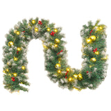 270CM Christmas 50 LED Light Up Xmas Decor Hanging Rattan, Golden Ball