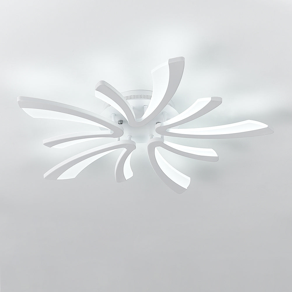 Modern V Shape LED Chandelier Ceiling Light,5 Head Cool White