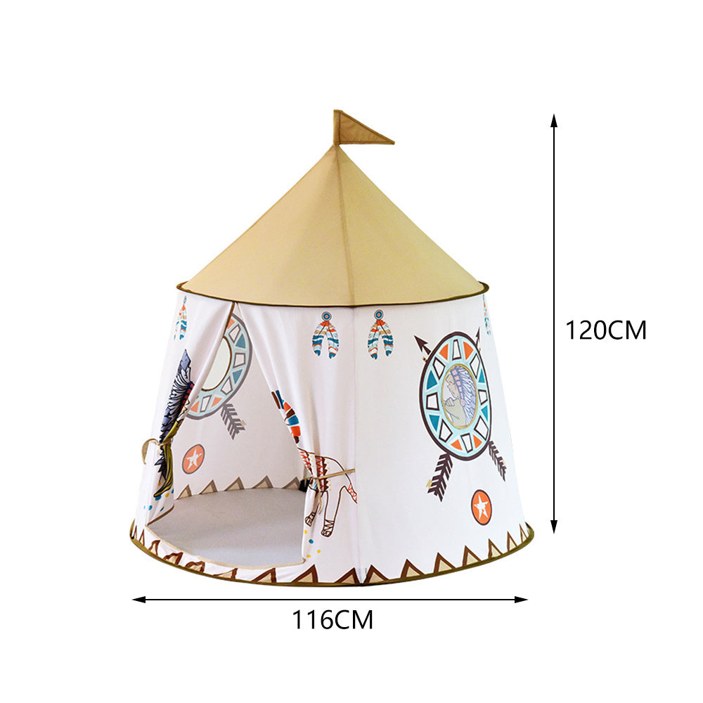 Children Girls Princess Indian Teepee Tent Playhouse