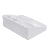 White Plastic Makeup Organizer with 20 Compartments