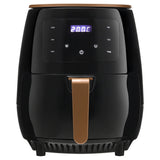 4L Electric Air Fryer With Non-Stick Basket LCD Digital Screen Black