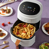 White Hot Air Fryer Oven with Digital Controls for Kitchen