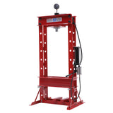 Red 30 Ton Hydraulic Press with Pressure Gauge