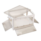 Medium Transparent Folding Storage Box with Wheels