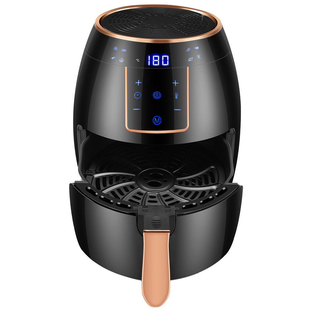 Black Large 5L Digital Touchscreen Air Fryer