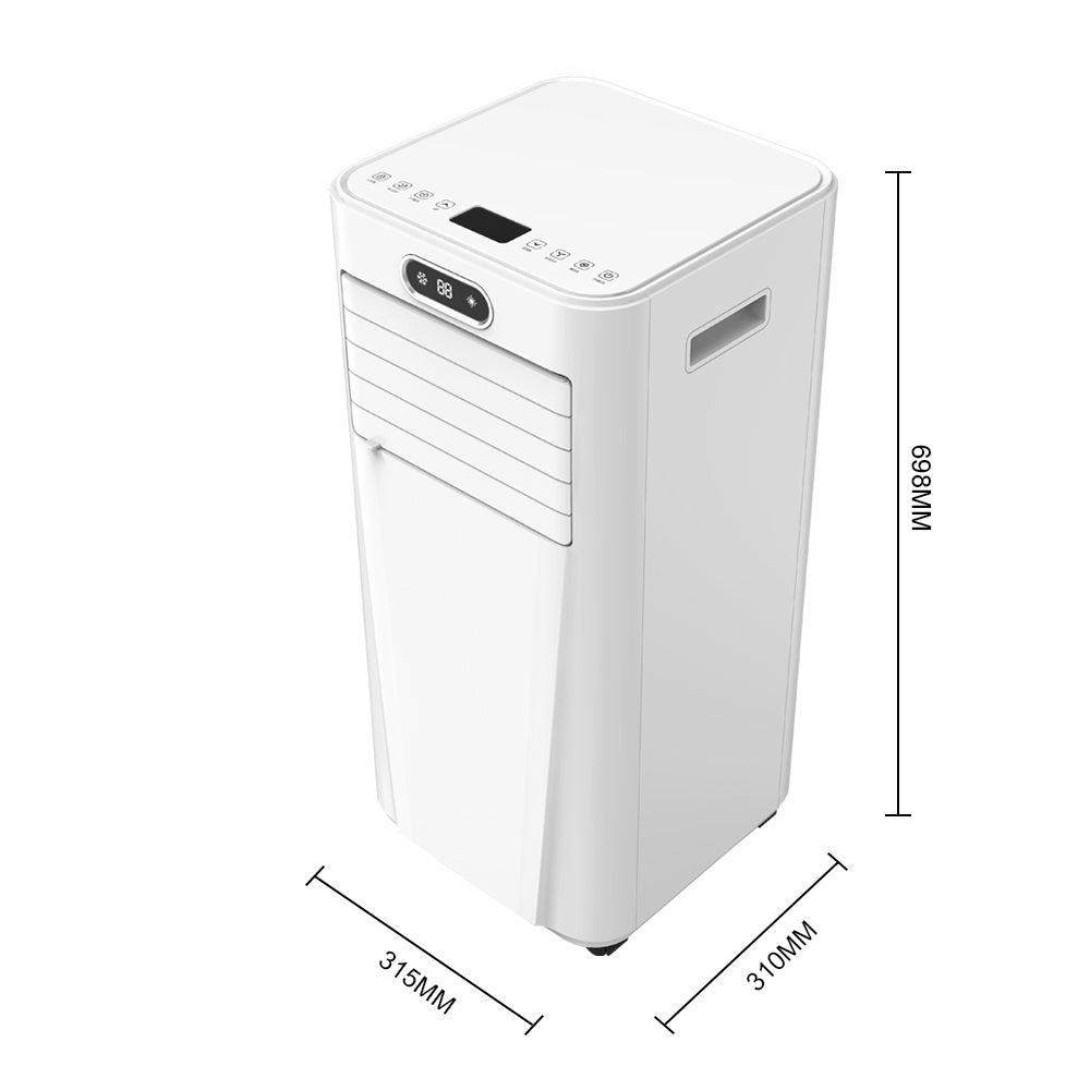 White 9000BTU Portable Air Conditioner with Remote Control