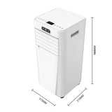 White 9000BTU Portable Air Conditioner with Remote Control