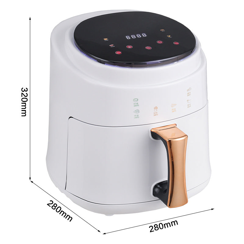 White Hot Air Fryer Oven with Digital Controls for Kitchen